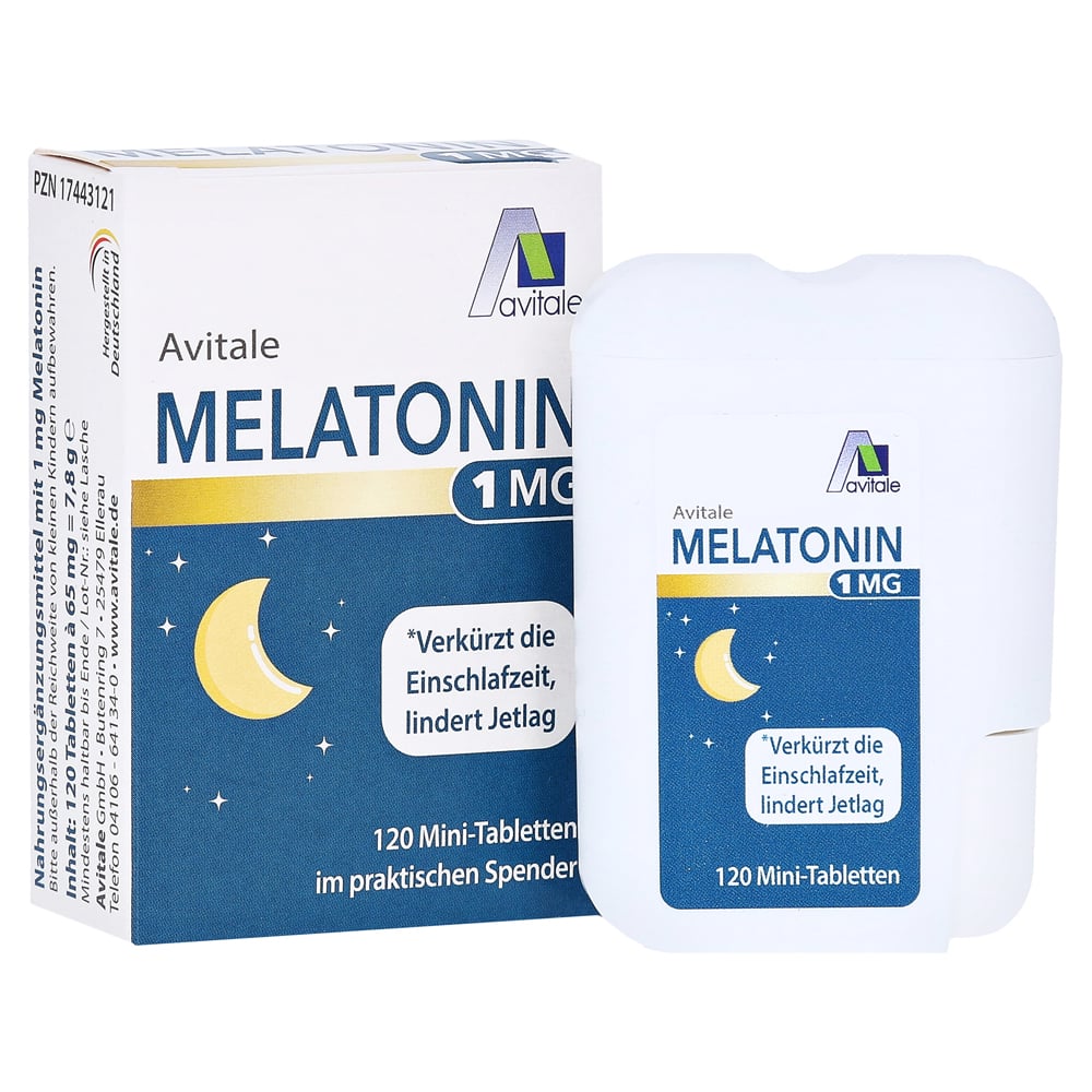 MELATONIN 1 mg Mini-Tabletten im Spender 120 Stück