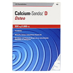 Calcium-Sandoz D Osteo 500mg/1000 I.E. 120 Stck N3 - Vorderseite