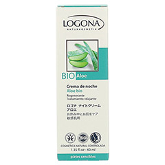 LOGONA Nachtcreme Bio-Aloe 40 Milliliter - Rckseite