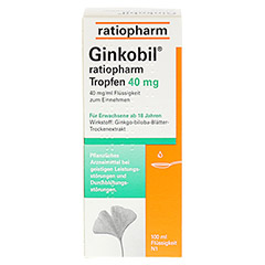 GINKOBIL ratiopharm 40mg 100 Milliliter N1 - Rückseite