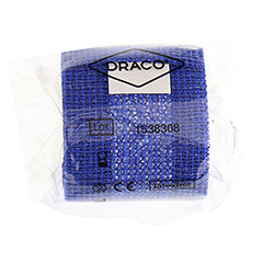 DRACOELFI haft color Fixierbinde 4 cmx4 m blau 1 Stück - Rückseite