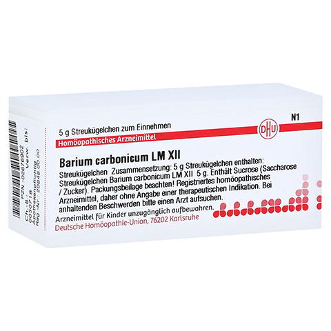BARIUM CARBONICUM LM XII Globuli 5 Gramm N1