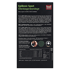 BORT EpiBasic Sport Bandage XL schwarz 1 Stück - Rückseite
