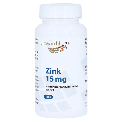 ZINK 15 mg Zinkgluconat Kapseln 100 Stück
