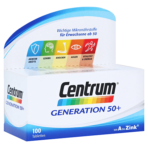 CENTRUM Generation 50+ A-Zink Tabletten 100 Stück