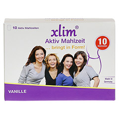 XLIM Aktiv Mahlzeit Vanille Pulver 10x20 Gramm - Vorderseite