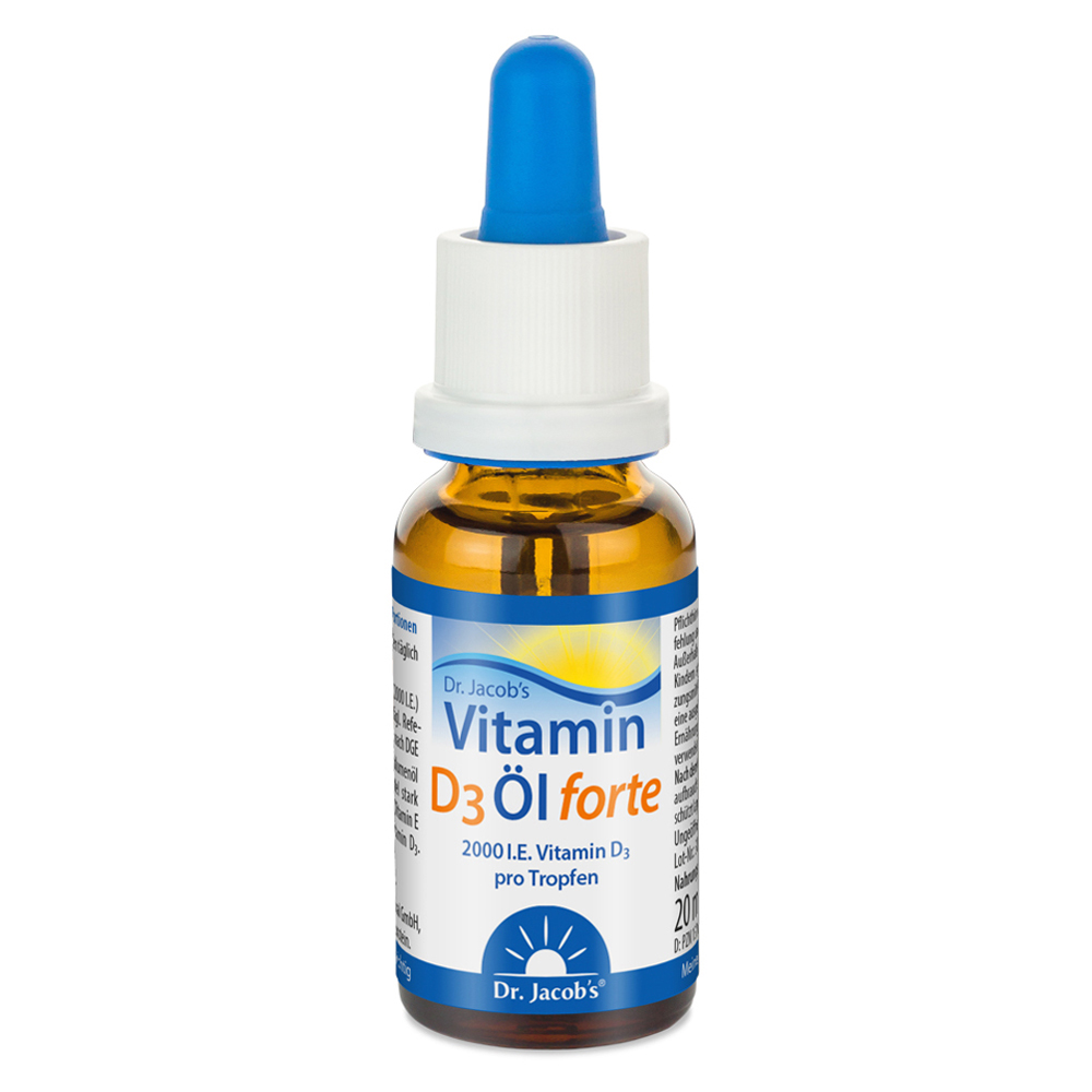 Vitamin D3 öl Forte Drjacobs Tropfen 20 Milliliter Online
