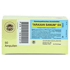 TARAXAN D 3 Injektion Ampullen 50x1 Milliliter N2 - Vorderseite
