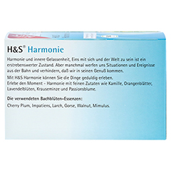 H&S Bio Bachblüten Harmonie Filterbeutel 20x1.5 Gramm - Rückseite
