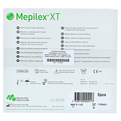 MEPILEX XT 10x10 cm Schaumverband 10 Stck - Rckseite