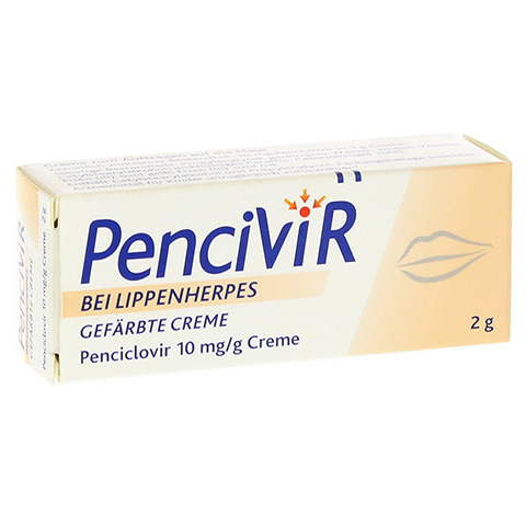 Pencivir bei Lippenherpes gefrbte Creme 2 Gramm N1
