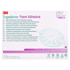 TEGADERM 3M Foam Adhesive 14,3x15,6 cm oval 90613 5 Stck - Vorderseite