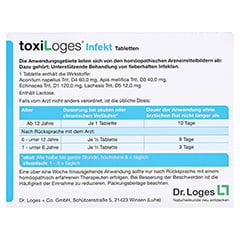 TOXILOGES INFEKT Tabletten 60 Stck - Rckseite