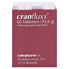 CRANFLUXX Tabletten 60 Stück - Linke Seite