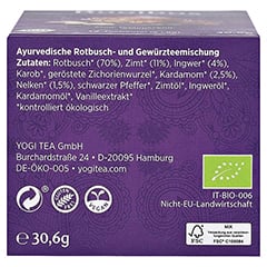 YOGI TEA Rotbusch Bio Filterbeutel 17x1.8 Gramm - Unterseite
