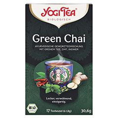YOGI TEA Green Chai Bio Filterbeutel 17x1.8 Gramm - Vorderseite