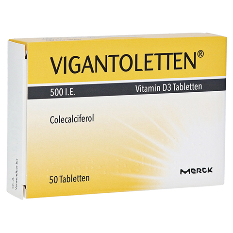 VIGANTOLETTEN 500 I.E. Vitamin D3 Tabletten 50 Stck N2