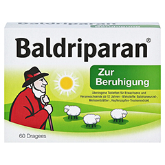 BALDRIPARAN Zur Beruhigung überzogene Tabletten 60 Stück - Vorderseite