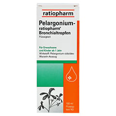 Pelargonium-ratiopharm Bronchialtropfen 100 Milliliter N3 - Vorderseite