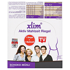 XLIM Aktiv Mahlzeit Riegel Schoko-Msli 12x56 Gramm - Vorderseite