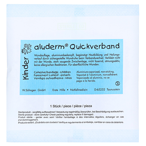 ALUDERM Kinder Quickverband gro 1 Stck