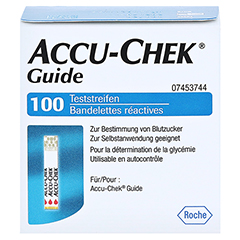 ACCU-CHEK Guide Teststreifen 100 Stück - Vorderseite