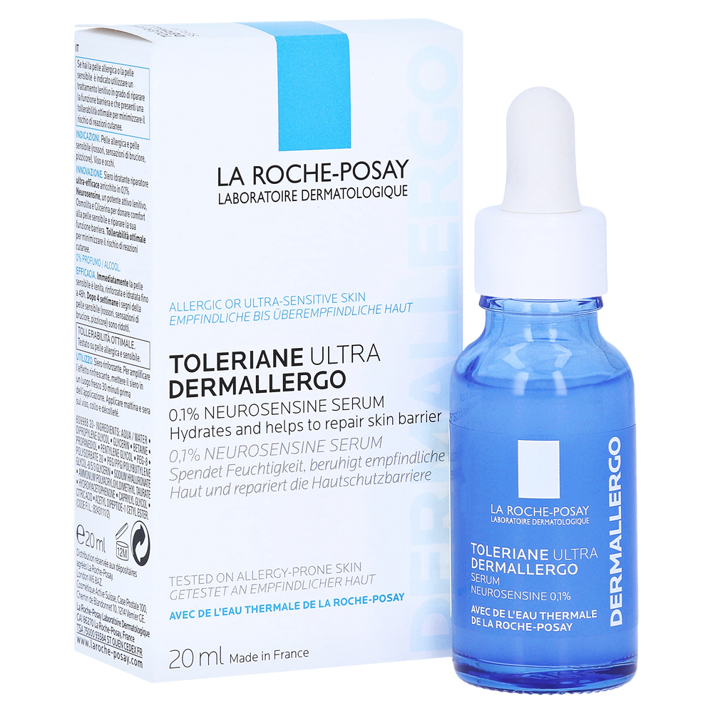 ROCHE-POSAY Toleriane Ultra Dermallergo Serum + gratis LRP Toleriane Reinigungsfluid 50ml 20 Milliliter