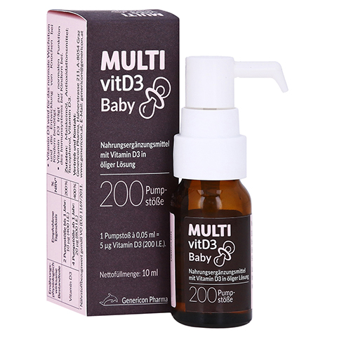 MULTIVITD3 Baby Pumplsung 10 Milliliter
