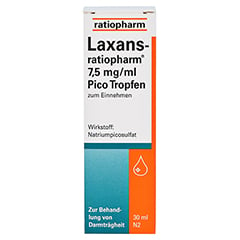 Laxans-ratiopharm 7,5mg/ml Pico 30 Milliliter N2 - Vorderseite