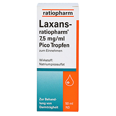 Laxans-ratiopharm 7,5mg/ml Pico 50 Milliliter N3 - Vorderseite