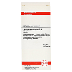 CALCIUM CHLORATUM D 3 Tabletten 200 Stck N2 - Vorderseite