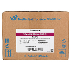 ISOSOURCE Standard Naturel neutral SmartFlex fl. 12x500 Milliliter - Vorderseite