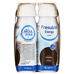 FRESUBIN ENERGY DRINK Schokolade Trinkflasche 4x200 Milliliter - Rechte Seite