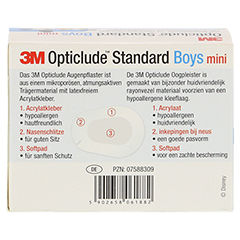 Opticlude 3M Standard Disney Pflaster Boys mini 100 Stck - Rckseite