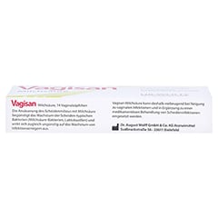 Vagisan Milchsäure Vaginalzäpfchen 14 Stück - Oberseite