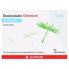 Desloratadin Glenmark 5mg 100 Stck N3 - Vorderseite