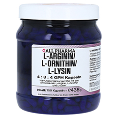 L-ARGININ/L-ORNITHIN/L-Lysin 4:3:4 GPH Kapseln 750 Stck
