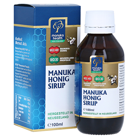 MANUKA HEALTH MGO 400+ Manuka Honig Sirup 100 Milliliter