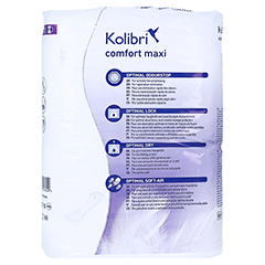 KOLIBRI comfort premium Einlagen maxi 28 Stück - Rückseite