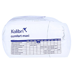 KOLIBRI comfort premium Einlagen maxi 28 Stck - Unterseite