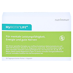 MYBIOTIK LIFE+ Kombipackung 30x1,5 g Plv.+60 Kaps. 1 Stück - Vorderseite