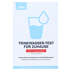 IVARIO Trinkwasser-Test Schadstoffanalyse 1 Stck - Vorderseite
