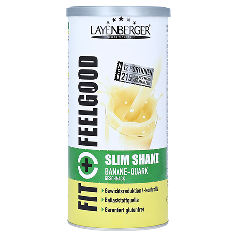 FIT+FEELGOOD Slim Shake Banane-Quark Pulver 396 Gramm