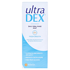 ULTRADEX Mundspülung antibakteriell mint 250 Milliliter - Vorderseite