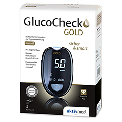 GLUCOCHECK GOLD Blutzuckermessgerät Set mmol/l 1 Stück