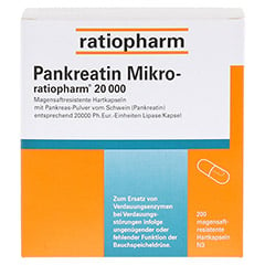 Pankreatin Mikro-ratiopharm 20000 200 Stück N3 - Vorderseite
