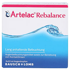 Artelac Rebalance Augentropfen 3x10 Milliliter - Vorderseite