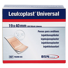 LEUKOPLAST Universal Injektionspfl.Strips 19x40 mm 100 Stck - Rckseite