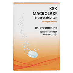 KSK Macrolax Macrogol Brausetabletten 5 g 20 Stück - Rückseite