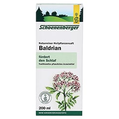 Baldrian naturreiner Heilpflanzensaft Schoenenberger 200 Milliliter - Vorderseite